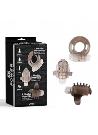 Набор из 3 дымчатых эрекционных колец с вибрацией Teasers Ring Kit - Chisa - в Самаре купить с доставкой