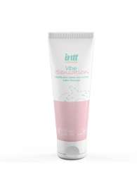 Лубрикант на водной основе Vibe Sensation с клубничным вкусом и легким вибрирующим эффектом - 50 гр. - INTT - купить с доставкой в Самаре