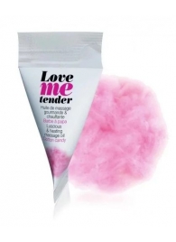 Съедобное согревающее массажное масло Love Me Tender Cotton Candy с ароматом сладкой ваты - 10 мл. - Love to Love - купить с доставкой в Самаре
