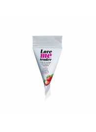 Съедобное согревающее массажное масло Love Me Tender Strawberry с ароматом клубники - 10 мл. - Love to Love - купить с доставкой в Самаре