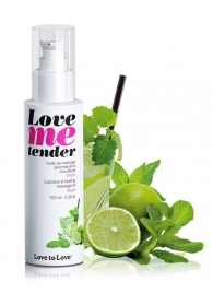 Съедобное согревающее массажное масло Love Me Tender Mojito с ароматом мохито - 100 мл. - Love to Love - купить с доставкой в Самаре