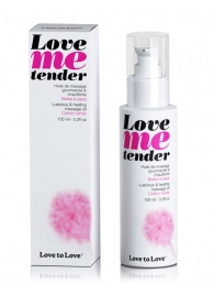 Съедобное согревающее массажное масло Love Me Tender Cotton Candy с ароматом сладкой ваты - 100 мл. - Love to Love - купить с доставкой в Самаре