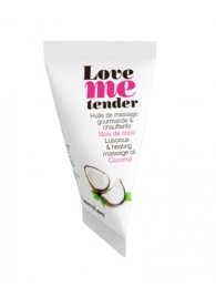 Съедобное согревающее массажное масло Love Me Tender Cocos с ароматом кокоса - 10 мл. - Love to Love - купить с доставкой в Самаре