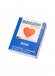Презервативы с пупырышками Masculan Dotted - 3 шт. - Masculan - купить с доставкой в Самаре
