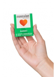 Презервативы анатомической формы Masculan Anatomic - 3 шт. - Masculan - купить с доставкой в Самаре