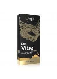 Съедобный гель Dual Vibe Pina Colada с эффектом вибрации и вкусом коктейля пина колада - 15 мл. - ORGIE - купить с доставкой в Самаре