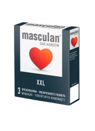 Презервативы увеличенного размера Masculan XXL - 3 шт. - Masculan - купить с доставкой в Самаре