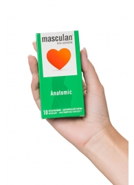 Презервативы анатомической формы Masculan Anatomic - 10 шт. - Masculan - купить с доставкой в Самаре