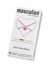 Ультрапрочные презервативы Masculan Ultra Safe Black - 10 шт. - Masculan - купить с доставкой в Самаре