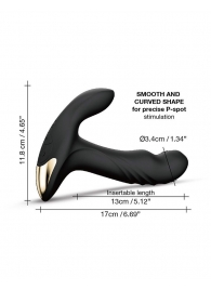 Черный вибромассажер простаты Multi P-Joy с 3 моторами - Dorcel - в Самаре купить с доставкой