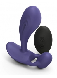 Темно-синий вибромассажер Witty P G Vibrator with Remote Control - Love to Love - в Самаре купить с доставкой