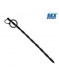 Черный стимулятор уретры Sex Expert - Sex Expert - купить с доставкой в Самаре