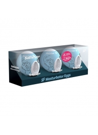 Набор из 3 мастурбаторов-яиц Satisfyer Savage - Satisfyer - в Самаре купить с доставкой