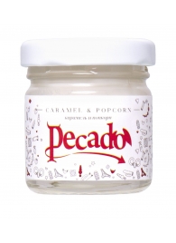 Массажная свеча Caramel   Popcorn - 35 мл. - Pecado - купить с доставкой в Самаре