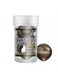 Анальный лубрикант на масляной основе Hot Ball Plus Conforto (2 шарика по 3 гр.) - HotFlowers - купить с доставкой в Самаре