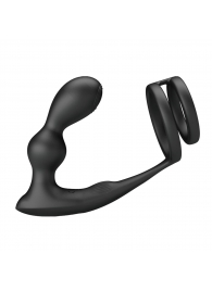 Черный вибростимулятор простаты с фиксацией кольцами Marshall - Baile - в Самаре купить с доставкой