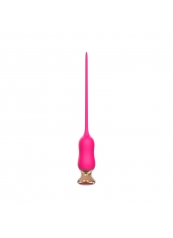 Розовый тонкий стимулятор Nipple Vibrator - 23 см. - I-MOON - купить с доставкой в Самаре