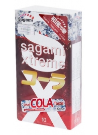 Ароматизированные презервативы Sagami Xtreme COLA - 10 шт. - Sagami - купить с доставкой в Самаре