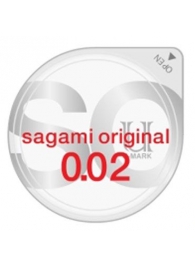 Ультратонкий презерватив Sagami Original - 1 шт. - Sagami - купить с доставкой в Самаре