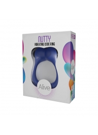 Синее эрекционное виброкольцо Nutty - Adrien Lastic - в Самаре купить с доставкой