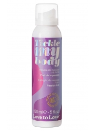 Массажная хрустящая пенка Tickle my body с ароматом маракуйи - 150 мл. - Love to Love - купить с доставкой в Самаре
