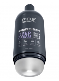 Мастурбатор в бутылке Shower Therapy Deep Cream - Pipedream - в Самаре купить с доставкой