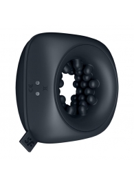 Черный мужской вибромассажер Ring Stroker - Satisfyer - в Самаре купить с доставкой