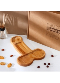 Деревянное блюдо для подачи в форме члена (32,5 х 20 х 1,7 см) - Сима-Ленд - купить с доставкой в Самаре