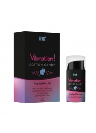 Жидкий вибратор Vibration Cotton Candy с ароматом сахарной ваты - 15 мл. - INTT - купить с доставкой в Самаре