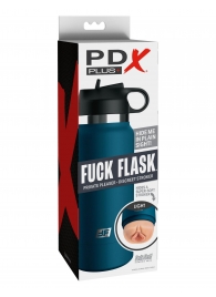 Мастурбатор-вагина в синей колбе F*ck Flask - Pipedream - в Самаре купить с доставкой