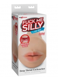 Телесный мастурбатор-ротик Deep Throat Cocksucker - Pipedream - в Самаре купить с доставкой