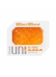 Оранжевый мастурбатор-стимулятор Tenga Uni Topaz - Tenga - в Самаре купить с доставкой