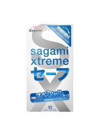 Презервативы Sagami Xtreme Ultrasafe с двойным количеством смазки - 10 шт. - Sagami - купить с доставкой в Самаре