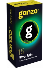 Прозрачные ультратонкие презервативы Ganzo Ultra thin - 15 шт. - Ganzo - купить с доставкой в Самаре