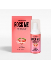 Жидкий вибратор Nuei Rock Me! с ароматом клубники - 20 мл. - Nuei cosmetics - купить с доставкой в Самаре