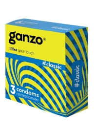Классические презервативы с обильной смазкой Ganzo Classic - 3 шт. - Ganzo - купить с доставкой в Самаре