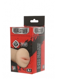 Нежный мастурбатор-ротик REALSTUFF 5INCH MASTURBATOR BJ - Dream Toys - в Самаре купить с доставкой