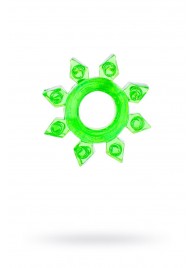 Зеленое эрекционное кольцо-звезда - Toyfa Basic - в Самаре купить с доставкой