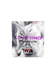 Прозрачное гелевое эрекционное кольцо с шипиками - Toyfa Basic - в Самаре купить с доставкой