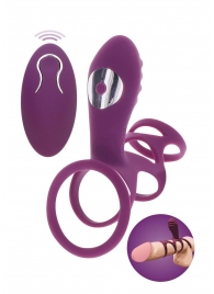 Фиолетовая эрекционная вибронасадка Halo Halo C-Ring Sleeve - Toy Joy - в Самаре купить с доставкой