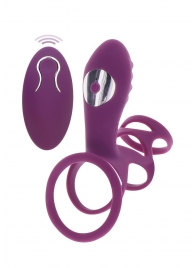 Фиолетовая эрекционная вибронасадка Halo Halo C-Ring Sleeve - Toy Joy - в Самаре купить с доставкой