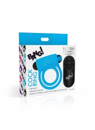 Голубое эрекционное виброкольцо 28X Remote Control Vibrating Cock Ring   Bullet - XR Brands - в Самаре купить с доставкой