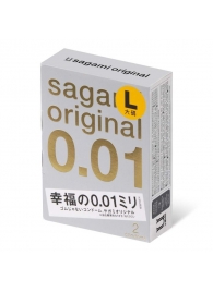 Презервативы Sagami Original 0.01 L-size увеличенного размера - 2 шт. - Sagami - купить с доставкой в Самаре