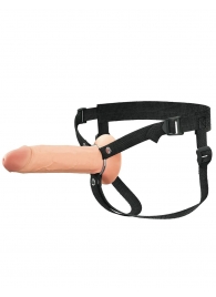 Полый страпон на ремнях 8’’ Hollow Silicone Strap-on - Pipedream - купить с доставкой в Самаре