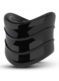 Черное эрекционное кольцо на мошонку Beef Ball Stretcher Snug X Long - Blush Novelties - в Самаре купить с доставкой