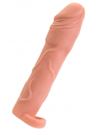 Телесная удлиняющая насадка с подхватом - 19 см. - ToyFa - в Самаре купить с доставкой