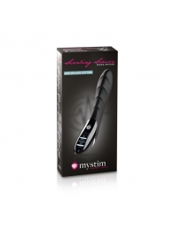 Вибратор с электростимуляцией Sizzling Simon Black Edition - 27 см. - MyStim - купить с доставкой в Самаре