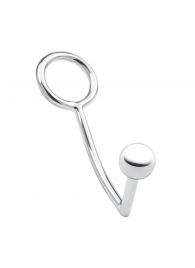 Кольцо на пенис с анальным стимулятором Stainless Steel Anal Hook   Cock Ring - BlueLine - в Самаре купить с доставкой