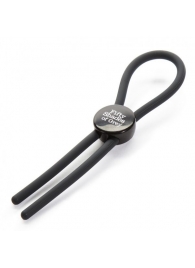 Тёмно-серое эрекционное кольцо с зажимом Again and Again Adjustable Cock Ring - Fifty Shades of Grey - в Самаре купить с доставкой