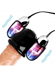 Черная стимулирующая насадка для головки полового члена Multi Speed Vibrating Penis Head Teaser - XR Brands - в Самаре купить с доставкой
